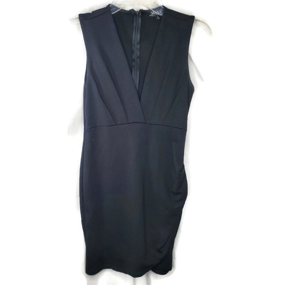 Lulu's Little Black Dress Deep V Neck Sexy BodyCon Stretch Size Medium
